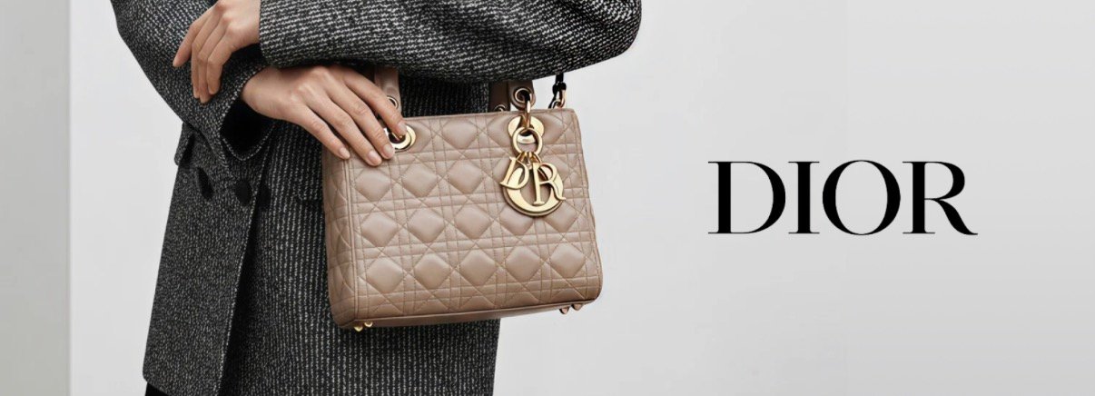 Dior pre-owned bag collection banner