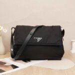 Padded Flap Shoulder Bag Re-Nylon