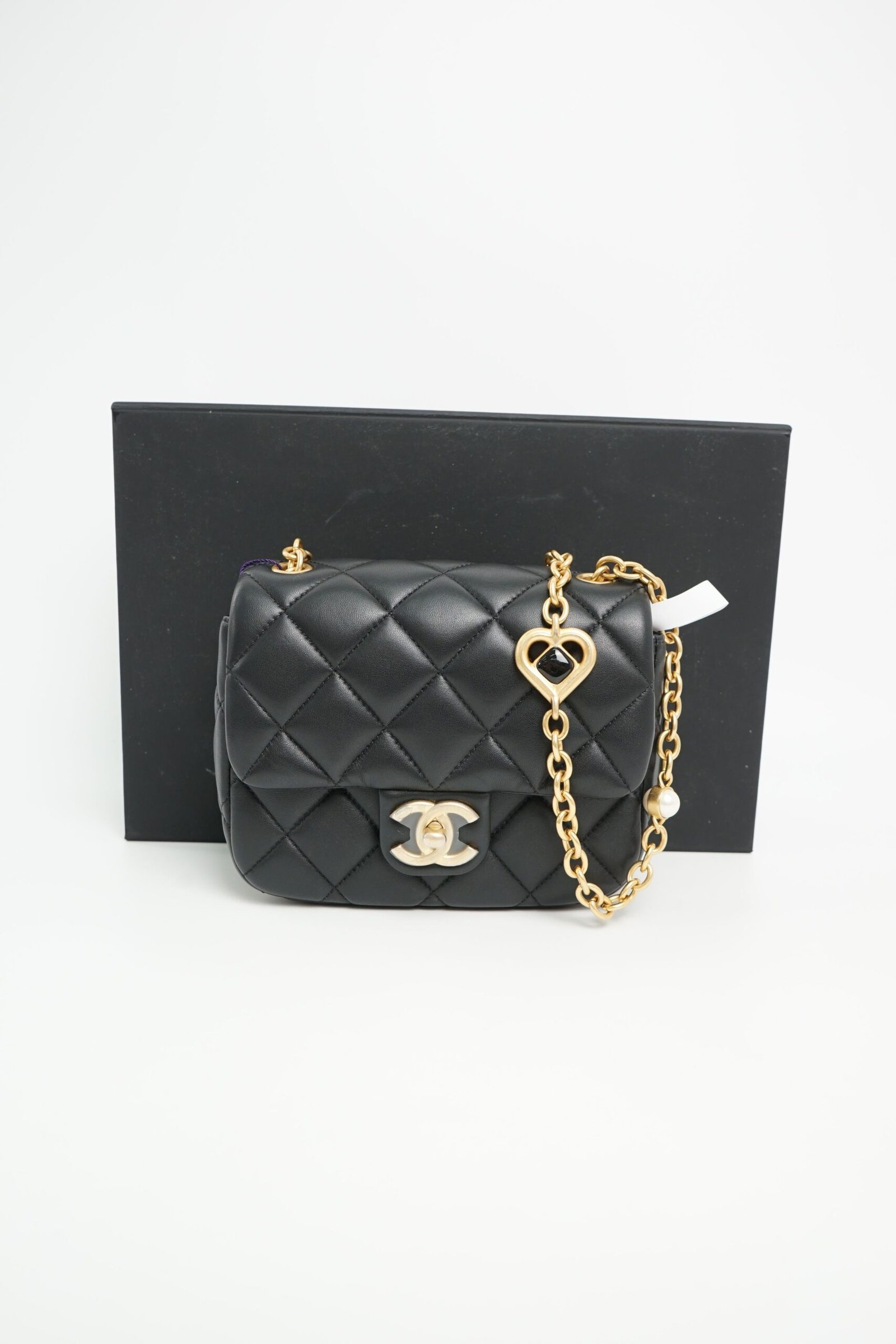 20250707151221758_29336 Chanel Mini Square Flap Bag Black Caviar Leather with Gold Hardware (RFID Chip Version) - Image 1