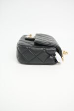 Chanel Mini Square Flap Bag Black Caviar Leather with Gold Hardware (RFID Chip Version) - Image 3