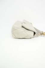 Chanel 19 Flap Bag Medium Grey Lambskin Leather with Mixed Metal Hardware (RFID Chip Version) - Image 4