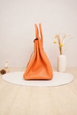 Hermès Birkin 35 Orange H Togo Leather with Gold Hardware (N Stamp in Square) - Image 3