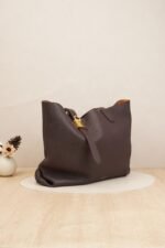 Louis Vuitton burgundy tote bag