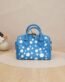 Louis Vuitton Speedy Bandoulière 20 handbag in blue and white polka dot Monogram Empreinte leather
