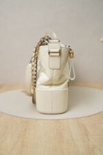 Chanel Gabrielle Medium Ivory (Milky White) Calfskin Leather with Mixed Metal Hardware (26 Series) - Image 4