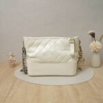 Chanel Gabrielle Medium Ivory (Milky White) Calfskin Leather with Mixed Metal Hardware (26 Series)