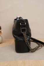 Chanel Gabrielle Medium Black Calfskin Leather with Mixed Metal Hardware (26 Series) - Image 4