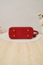Louis Vuitton Alma Bag in Red Monogram Vernis Patent Leather - Image 2