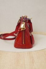 Louis Vuitton Alma Bag in Red Monogram Vernis Patent Leather - Image 5