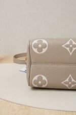Louis Vuitton Speedy Bandoulière 20 Taupe Monogram Empreinte Leather (RFID Chip Version) - Image 4