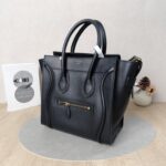 CELINE Luggage Mini Tote (Reference Photos — Not Actual Item) Black Calfskin Large 31 × 18 × 31 cm - Image 2
